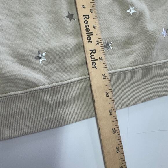 Wildfox‎ Sweatshirt Womens X Small Cream Twinkle Sommers Pullover - Picture 8 of 9